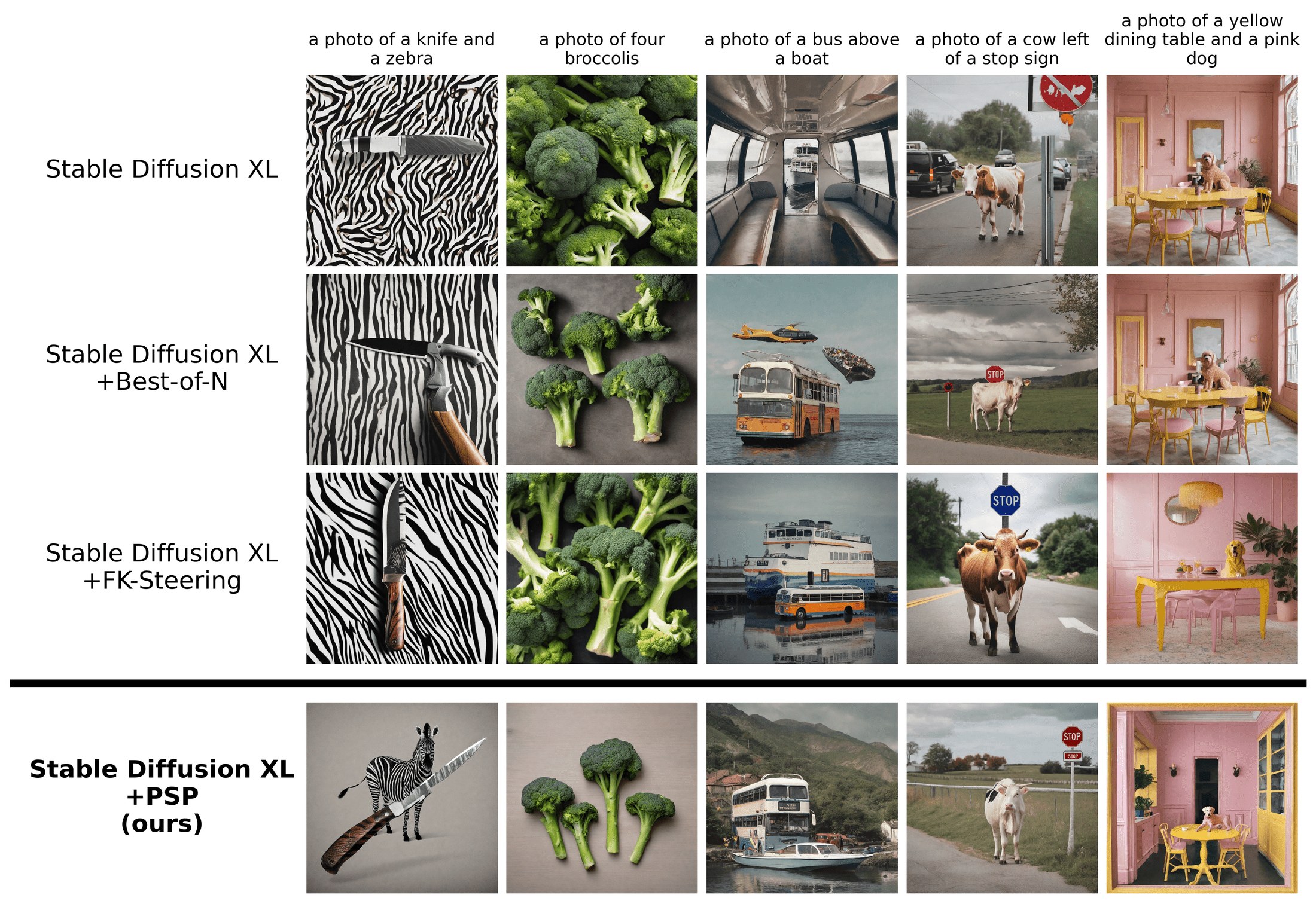 PSP teaser: examples of image generation improvement with PSP
